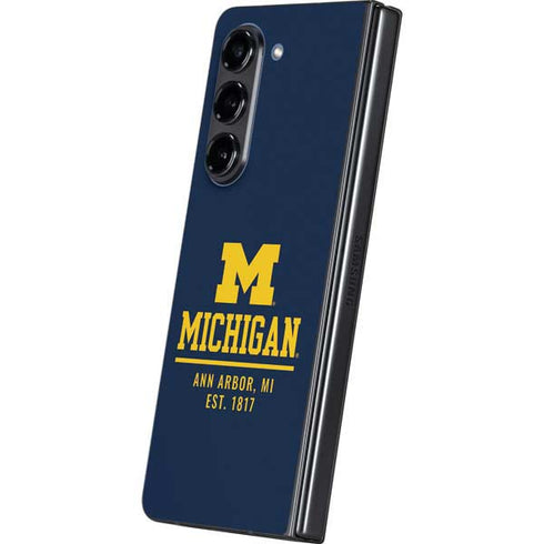 University of Michigan Ann Arbor Est 1817 Galaxy Z Fold5 5G Skin